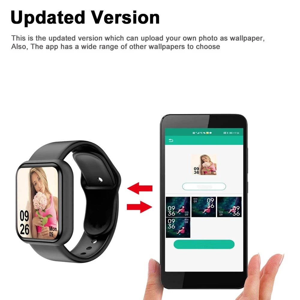 LOR MALE Smart Watch Wristwatch Women Fitness Sport Bracelet Bluetooth Connected Phone