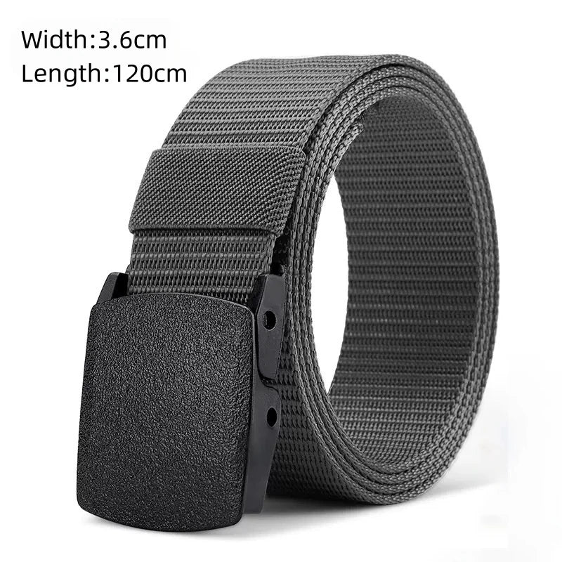 LOR MALE Men's Belt Outdoor Hunting Tactics Belt Multi functional Buckle Nylon Belt High Quality Marine Corps Canvas Belt