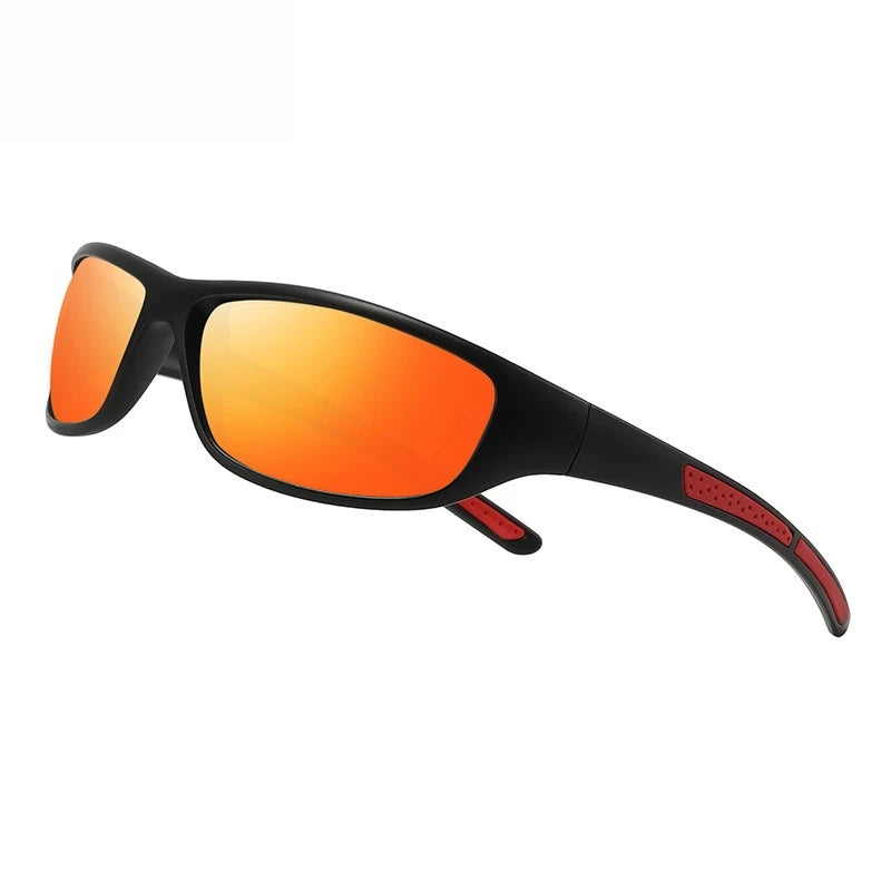 LOR MALE Polarized Sports Sunglasses for Men Women Running Fishing TAC Lens Anti Glare Soft Silicone Non-Slip Temple Outdoor Eyewear UV