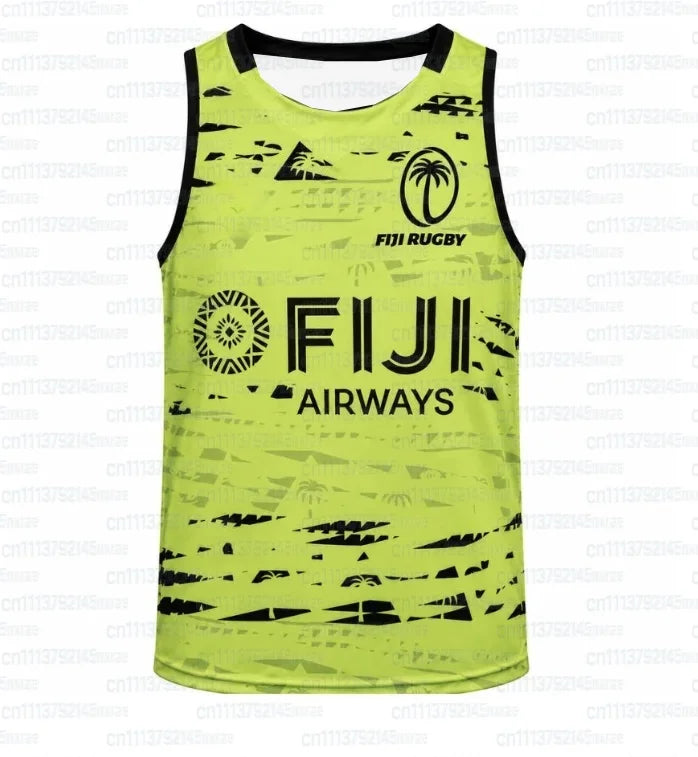2026 Hot Sales Fiji Rugby Jersey Men's Summer Sports Oversize Vest Breathable Quick Drying Streetwear Unisex FamilyMatching
