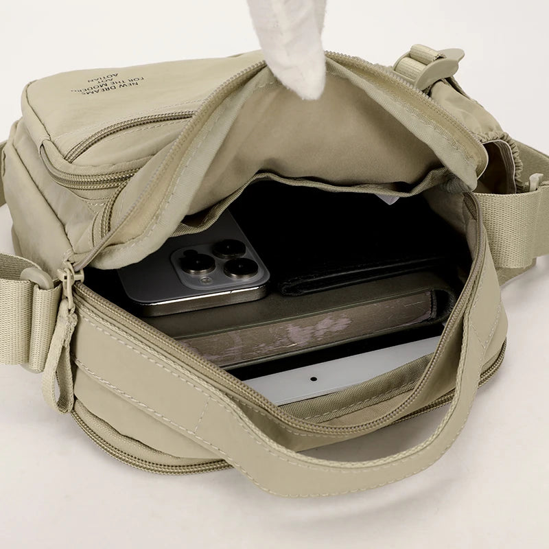 LOR MALE Fashion Casual Men's Bag Handbag High Quality Man Crossbody Bags Travel Bag Stylish Men's Shoulder Bag with Bottle Pocket
