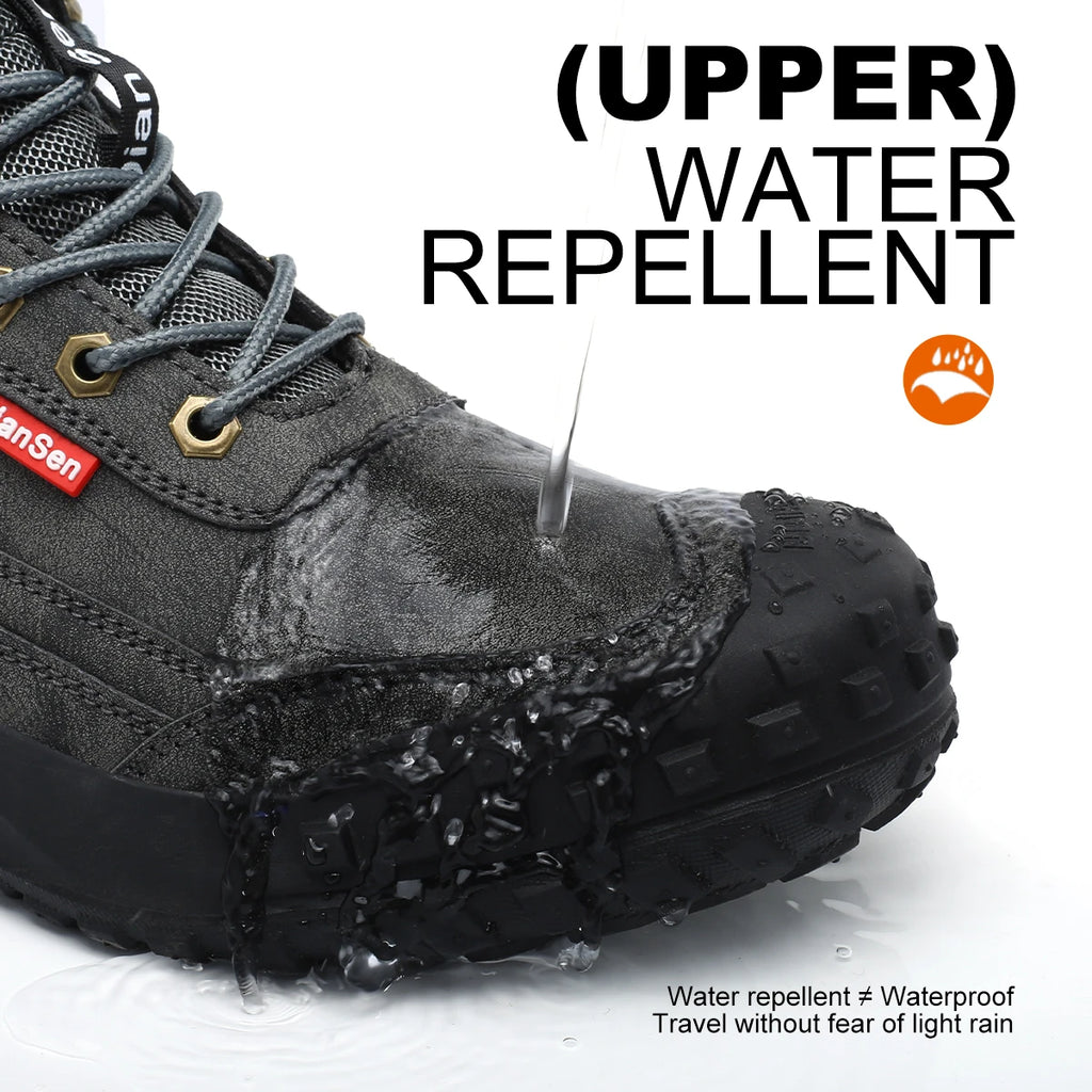 LOR MALE Men's Safety Work Boots Steel Toe Anti-smash Safety Shoes Wear-resisting Anti-Puncture Sole Fashionable Boots Forging Workshop