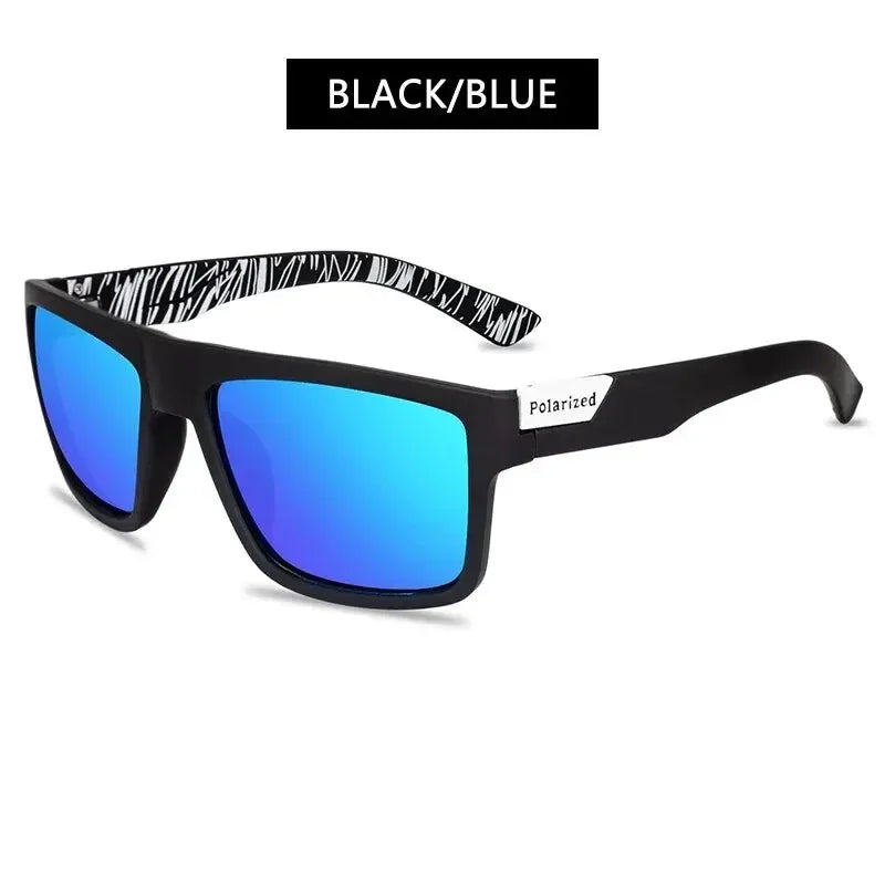 LOR MALE Polarized Square Sunglasses UV400 Black Fashion Shades for Men & Women Ideal for Driving Fishing & Outdoor Sports