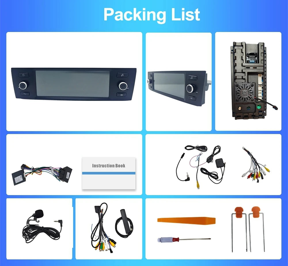 LOR MALE Wireless CarPlay Android Auto Car Radio For BMW 1 Series 3 Series E81 E82 E87 E88 E90 E91 E92 E93 Multimedia System Screen GPS