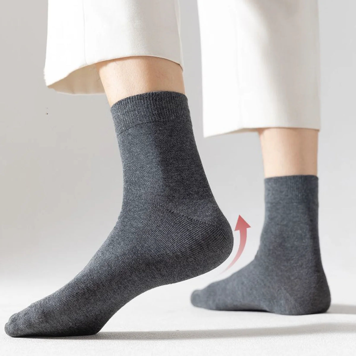 LOR MALE BasIc Mid-Calf Socks - 6 Pares