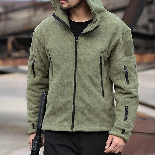 LOR MALE Men's Jackets Warm Military Tactical Sports Fleece Hoodie Jackets Hiking Climbing Fishing Adventure Camping Outdoor Clothing