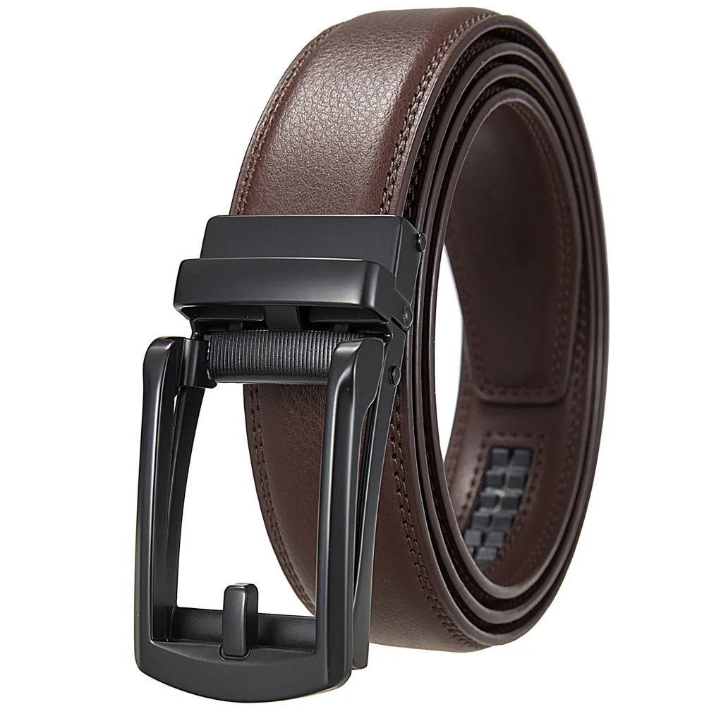 LOR MALE Belts Famous Brand Belt Men Mens Belts Quality Genuine Luxury Leather Belt for Men Belt Male Strap Male Metal Automatic Buckle