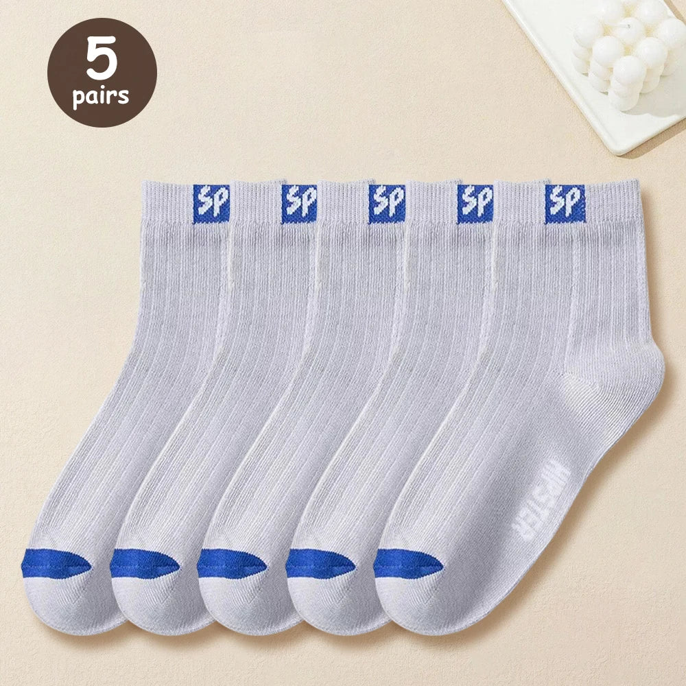 LOR MALE 5/10/15/20 Pairs Men Socks Breathable Cotton Sports Stockings Comfortable Men