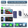 LOR MALE CarlinKit 4.0 2-In-1 Wireless Adapter Wireless Android Auto CarPlay 1 To 2 Smart Car Box Plug &Play OTA Upgrade For CarPlay Cars