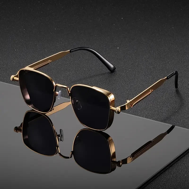 LOR MALE Polarized Sunglasses Men High End Handsome Driving High Quality Metal Punk Fashion Trends Sunglasses