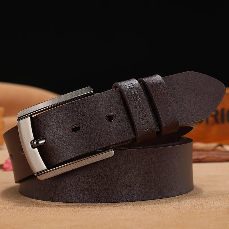 LOR MALE Men High Quality Genuine Leather Belt Luxury Designer Belts Men Cowskin Fashion Strap Male Jeans for Man Cowboy