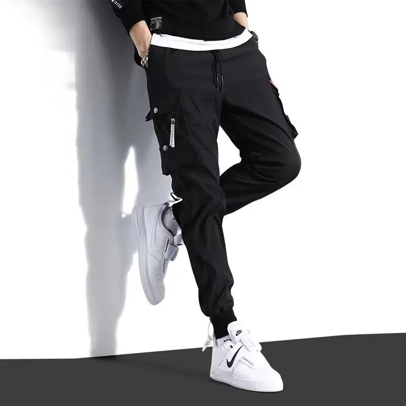 LOR MALE 2025 New men work pants, tactical pants, workwear, multi pocket casual training pants, jogging and hiking casual pants