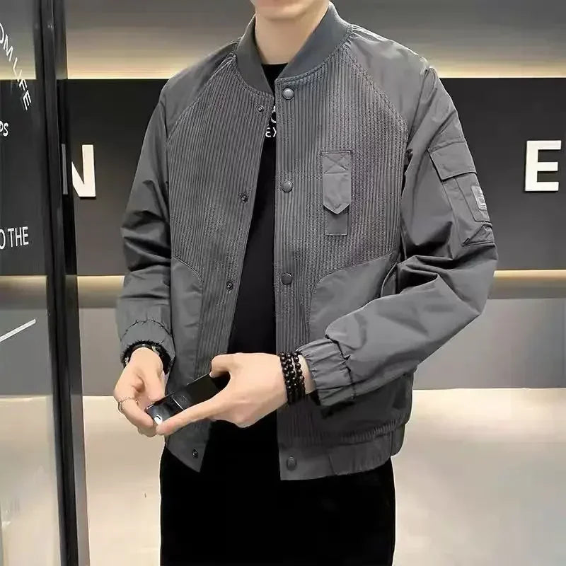 LOR MALE Men's Baseball Jackets New In Male Coats Stylish Y2k Luxury Designer Fast Delvery Joker Cold Vintage Cheap Clothes Offer Trendy