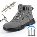 LOR MALE Steel Toe Safety Shoes Men Anti-puncture Work Boots Non-slip Wear Resistant Industrial Protective Labor Shoes Breathable Safety
