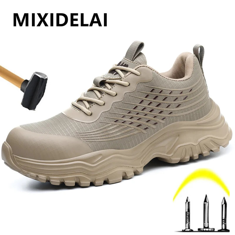 LOR MALE Construction Site Shoes insulated 6kV electrical Shoes Work Boots Safety Shoes Men Anti-smash Anti puncture Indestructible shoes