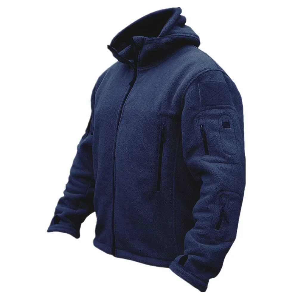 LOR MALE Men's Jackets Warm Military Tactical Sports Fleece Hoodie Jackets Hiking Climbing Fishing Adventure Camping Outdoor Clothing
