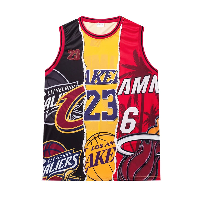 Philippines Basketball Jersey - Blue & Red Wing Graphic "PILIPINAS 6" Eagle Design Artistic Athletic Jersey