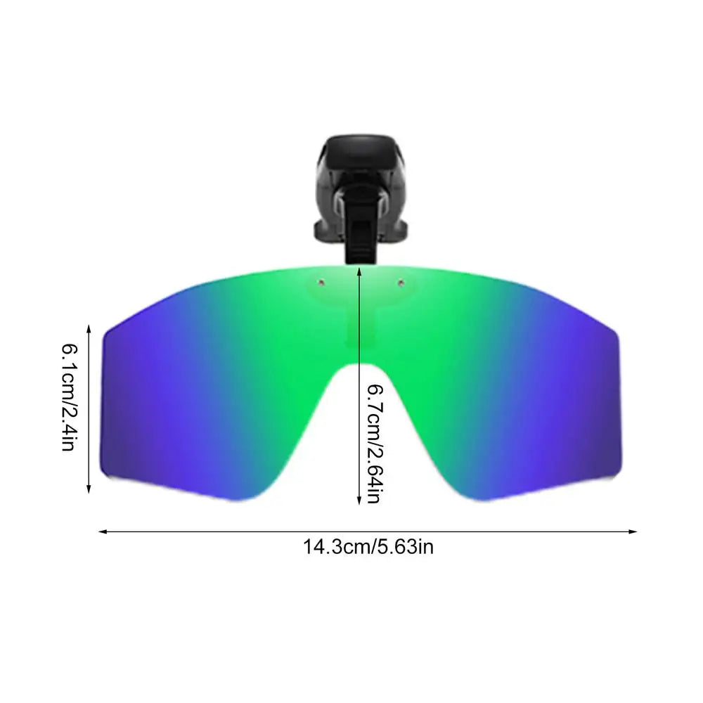 LOR MALE Polarized Clip On Sunglasses Vision Polarized Hat Visors Clips Hat Clip 2