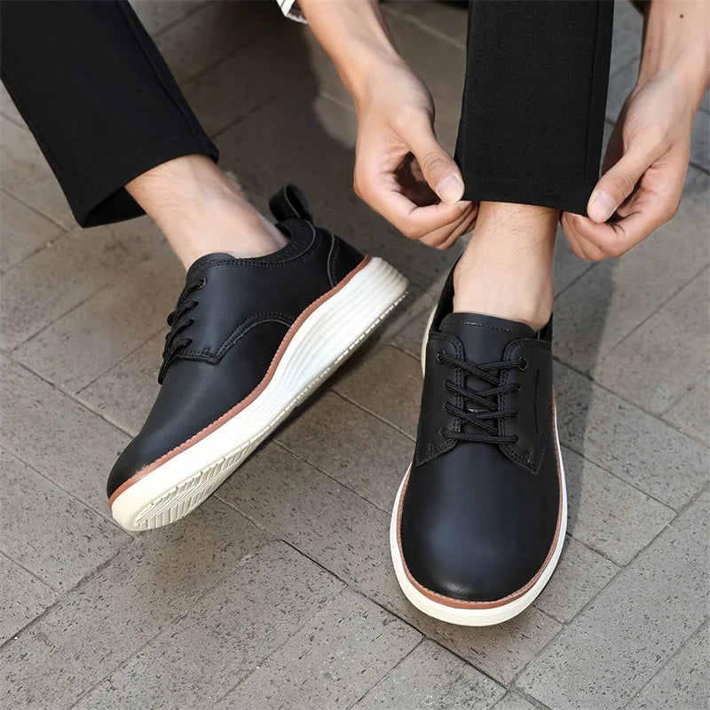 LOR MALE 2025 men's boots fashion simple walking shoes trend fashion wide toe casual shoes comfortable sports shoes