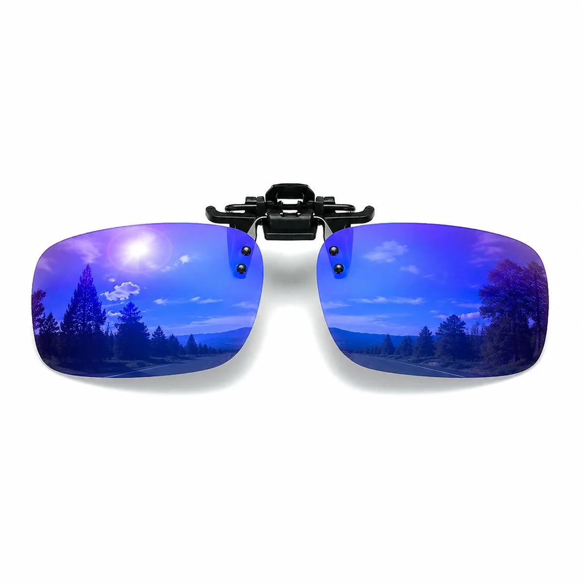 LOR MALE Polarized Clip On Sunglasses for Men Women Sports Fishing Driving Hiking Fit Over Prescription Glasses