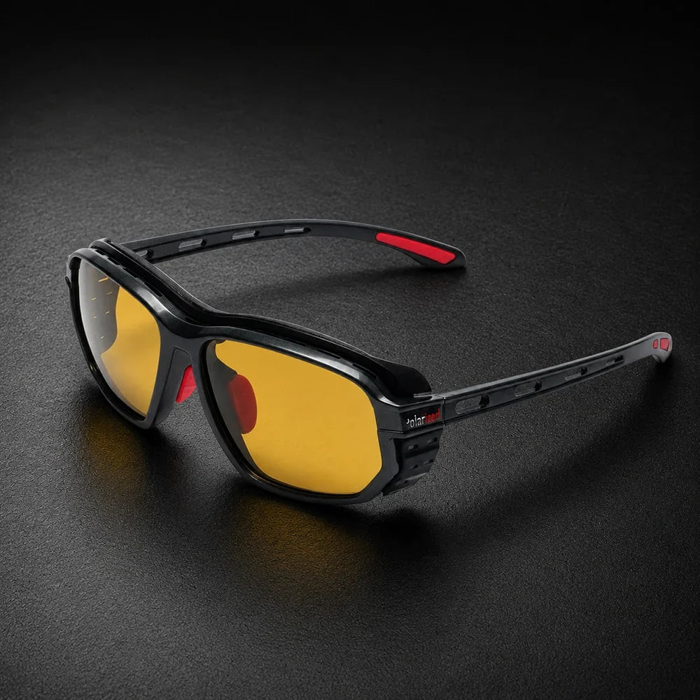 LOR MALE Polarized Fishing Sunglasses Men Soft Shockproof Side Foam Cushion Anti Glare UV400 Outdoor Cycling Driving Sports Glasses