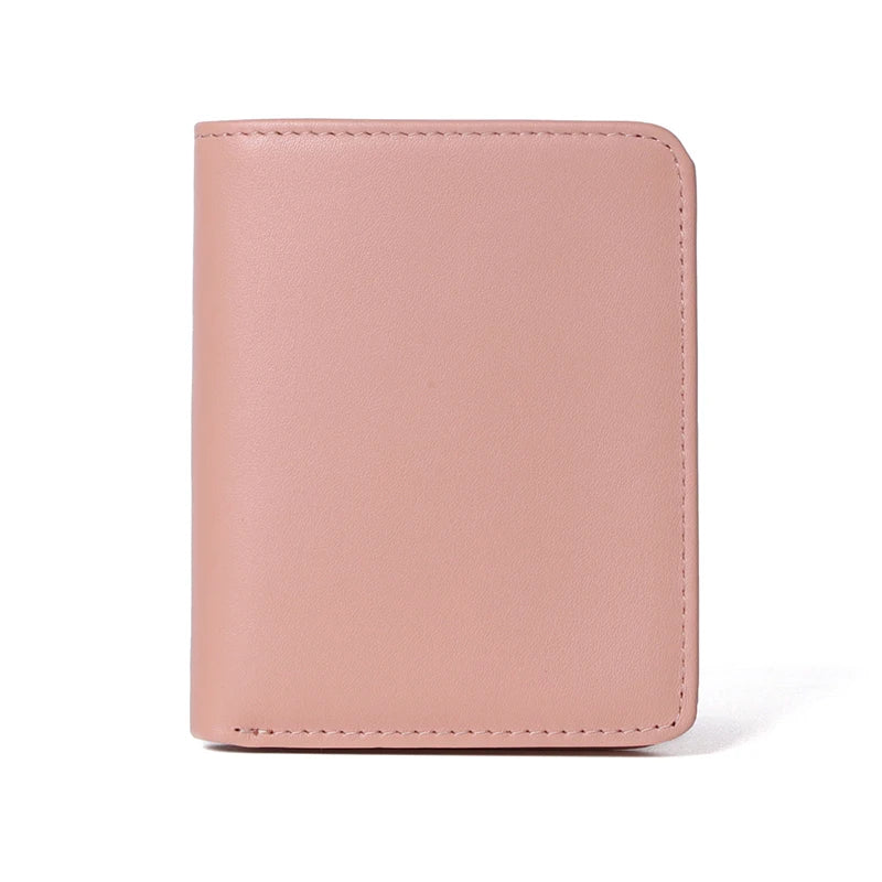 LOR MALE Slim Wallet Men Genuine Leather Thin Pocket Wallet for Men Short Purse Unisex Women  Mini Wallets Card Holder Small Coin Purse