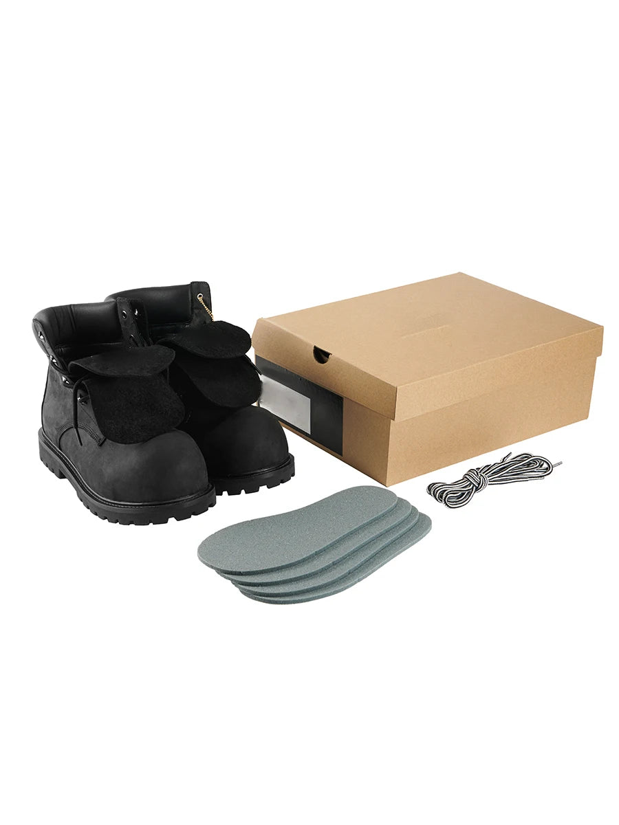 LOR MALE Design Boots High Top Commuter Shoes Thick Bottom Heightening Autumn Wear Resistant Rubber Outsole