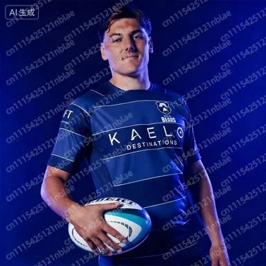 2026 Bristol Bears Blue Stripe Rugby Jersey KAELO DESTINATIONS Sponsor Rugby Shirt for Men Family Kids Tees Fashion Quick Dry
