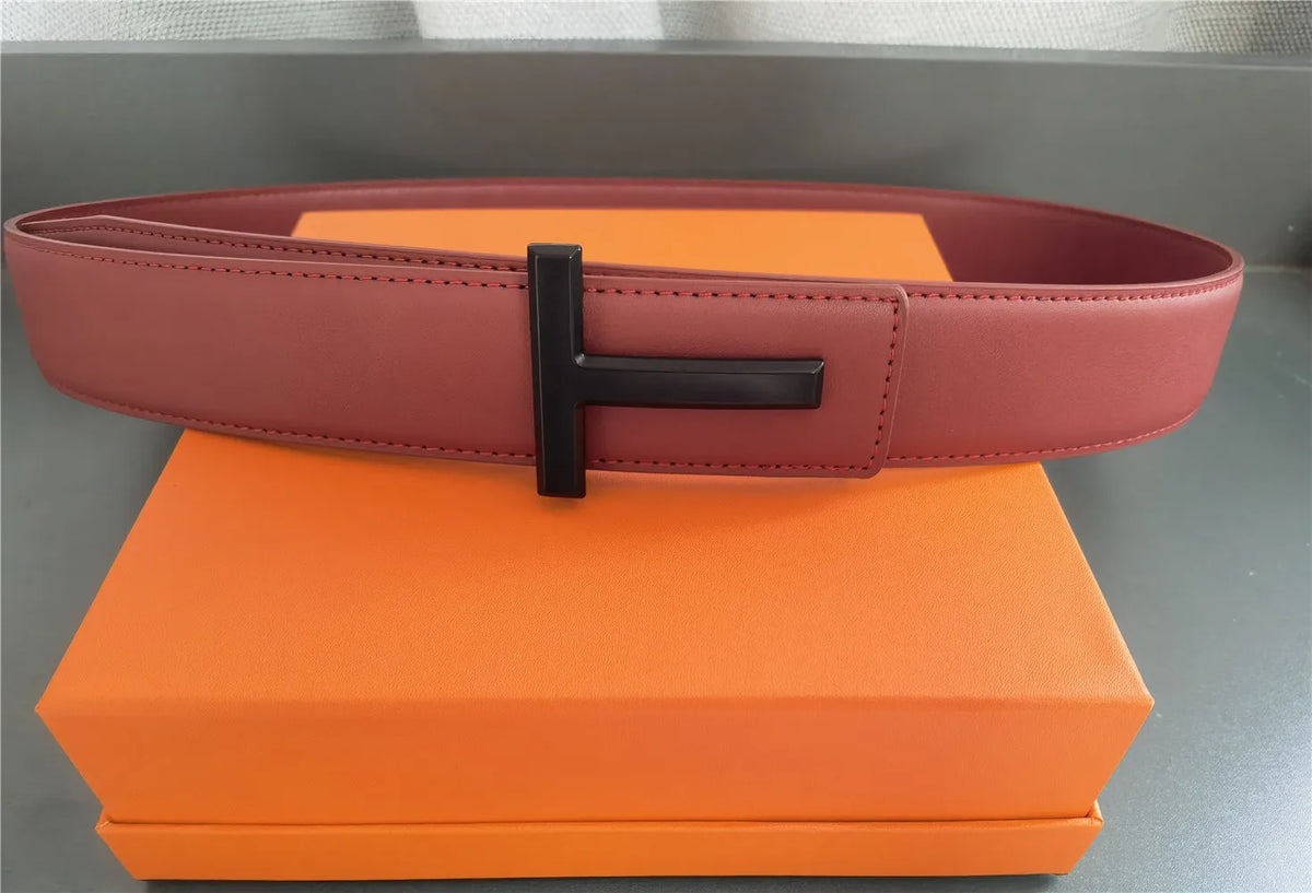 LOR MALE 2025 High Quality 3.8cm Leather Business Men Belt Luxury Brand Designer famous Belts for men Jeans Strap Male Metal Buckle belt
