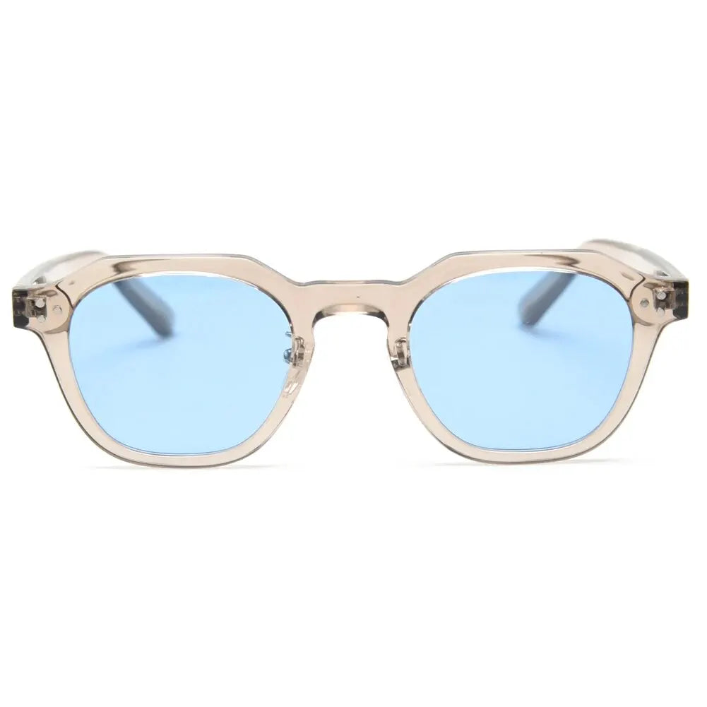 LOR MALE Polarized Sun Glasses for Women TR90 Square Polygon Vintage Sunglasses with 2