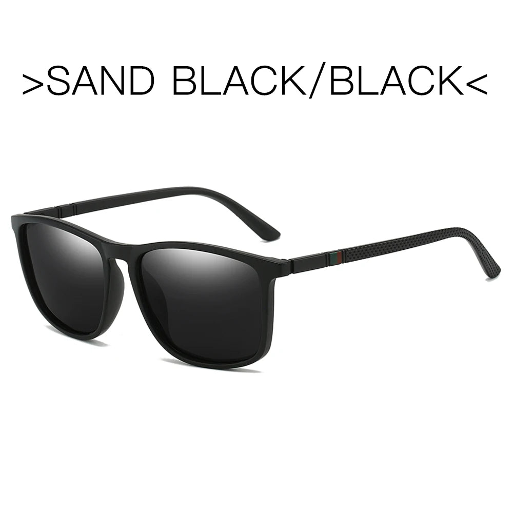 LOR MALE Sports Sunglasses for Men Polarized Comfortable Wear Square Sun Glasses Male Light Weight Eyewear Accessory with Origina UV400