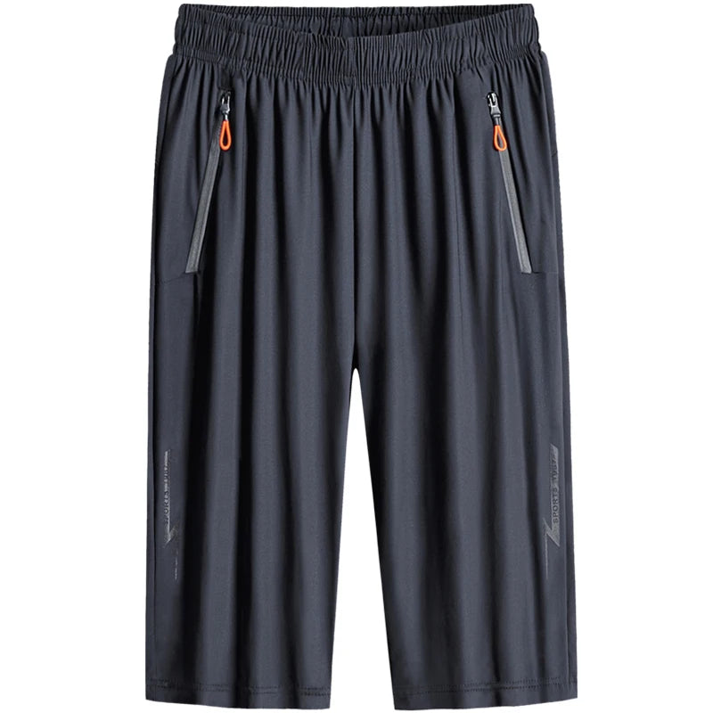 LOR MALE Men's shorts in sizes M-7XL 8XL,summer new men's shorts, sport solid color casual pants, five-point fitness sport pant