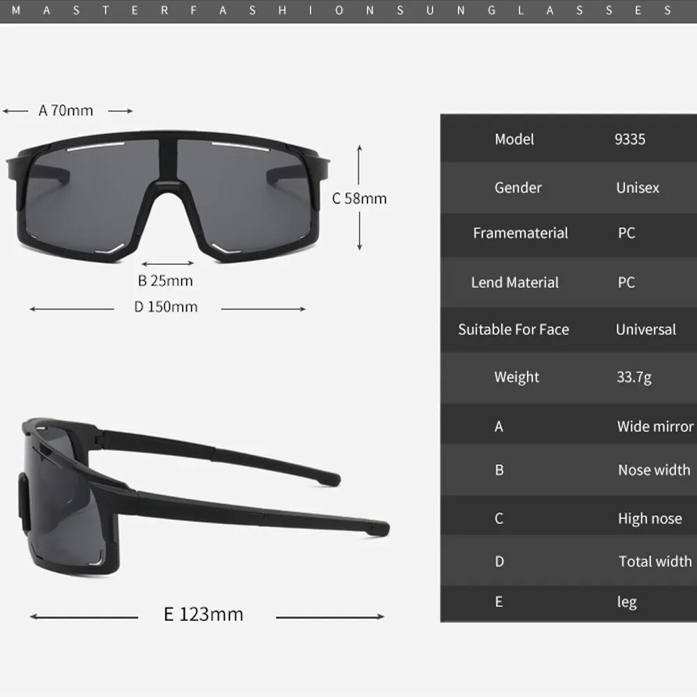 LOR MALE Polarized Cycling Sunglasses UV Protection Windproof Glasses Women Polarized L