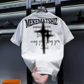 LOR MALE Outlet American Trendy Brand Cool Printed Short Sleeve T-Shirt Unisex Casual Versatile Base Shirt Summer Youth Active Style