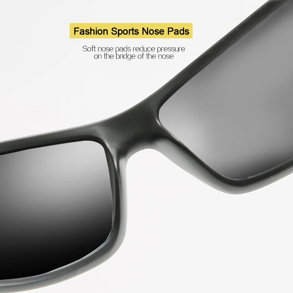 LOR MALE Polarized Sunglasses Men Designer HD Driving Sun Glasses Fashion Male Fishing Eyewear UV400 for Gafas Dirt Bike Moto Car Drivers