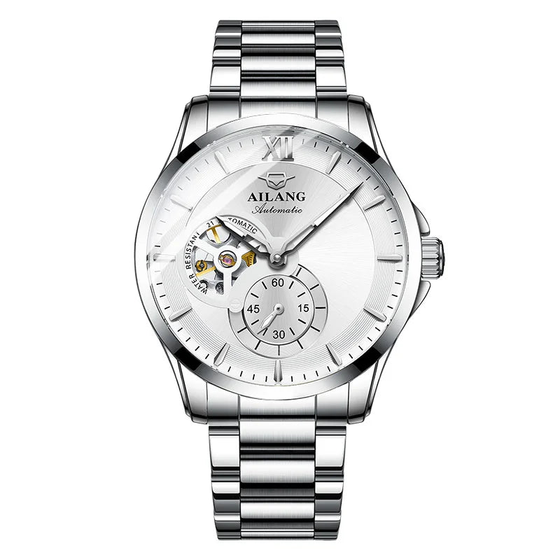 LOR MALE Watches Tourbillon Skeleton Luminous Luxury Mechanical Self Winding Wrist Watc