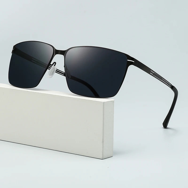 LOR MALE New Fashion  Polarized Sunglasses For Men,Fashionable Square Style,Uv Protection,Suitable For Driving And Sun Protection 5138