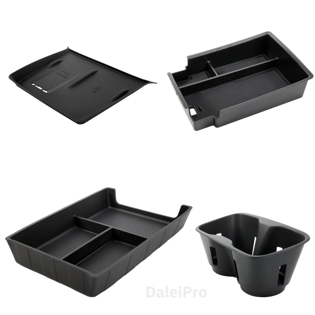 LOR MALE For BYD Sealion 07 2024 2025 Armrest Storage Box Center Console Layered Storage Box Cup Holder Modification Interior Accessories