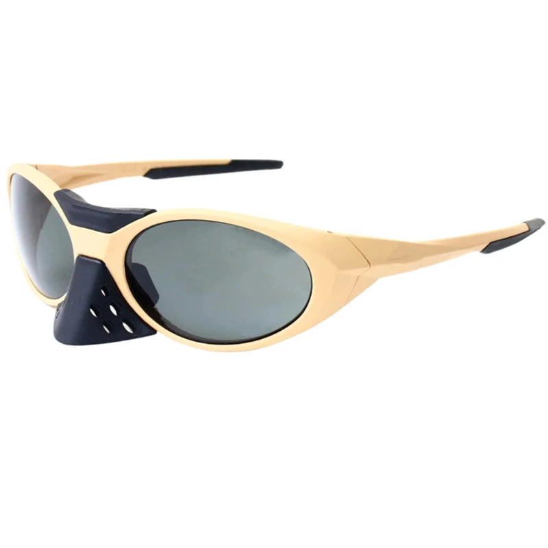 LOR MALE Polarized Sunglasses Men Gafas Designer Outdoor Sports Sun Glasses for Men Brand Mirror Oval Eyewear Accessories UV400