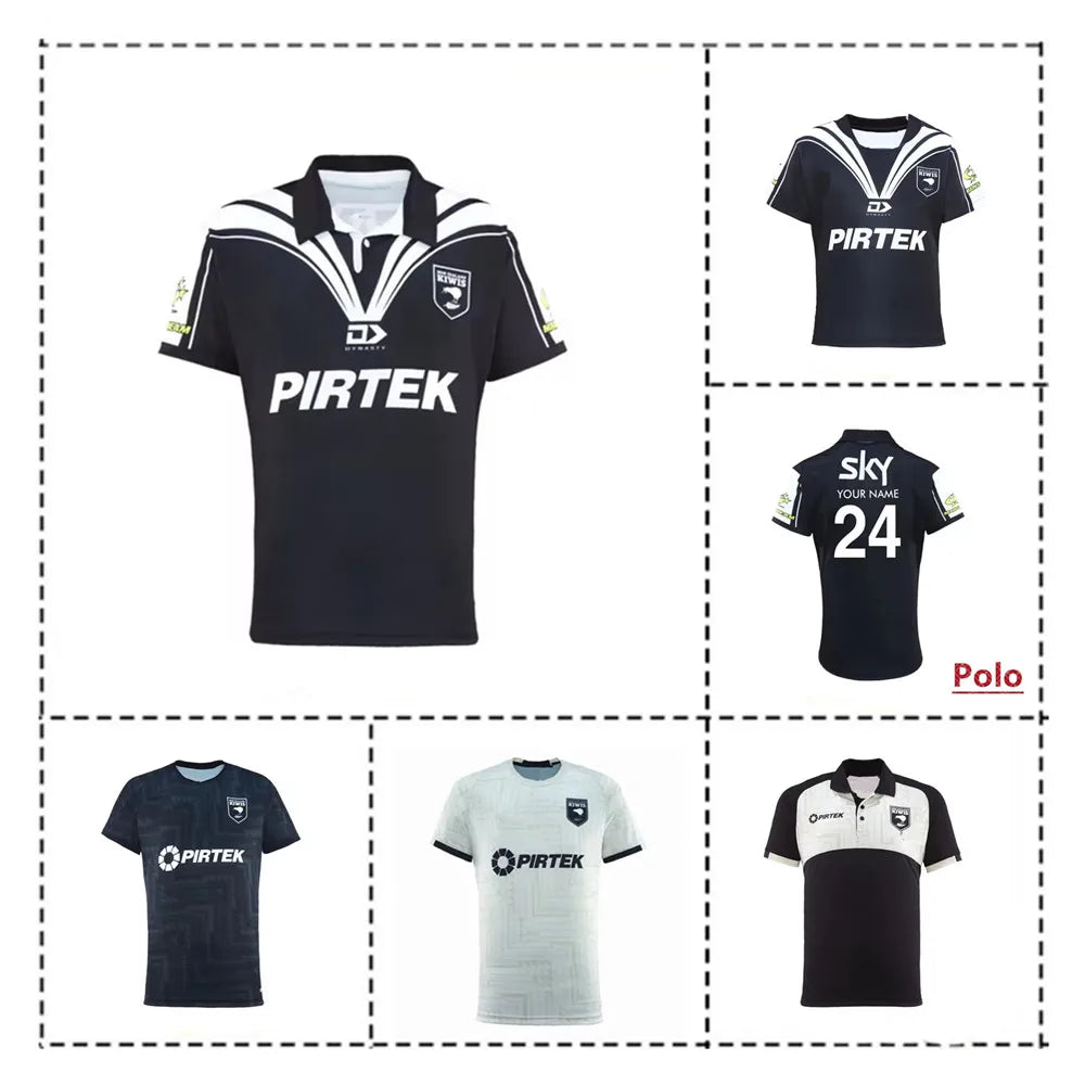 2024 New Zealand Kiwis Training / POLO Shirt / Singlet / Shorts Men's Rugby Jersey - Men's Size:S-5XL（Print Custom Name Number）