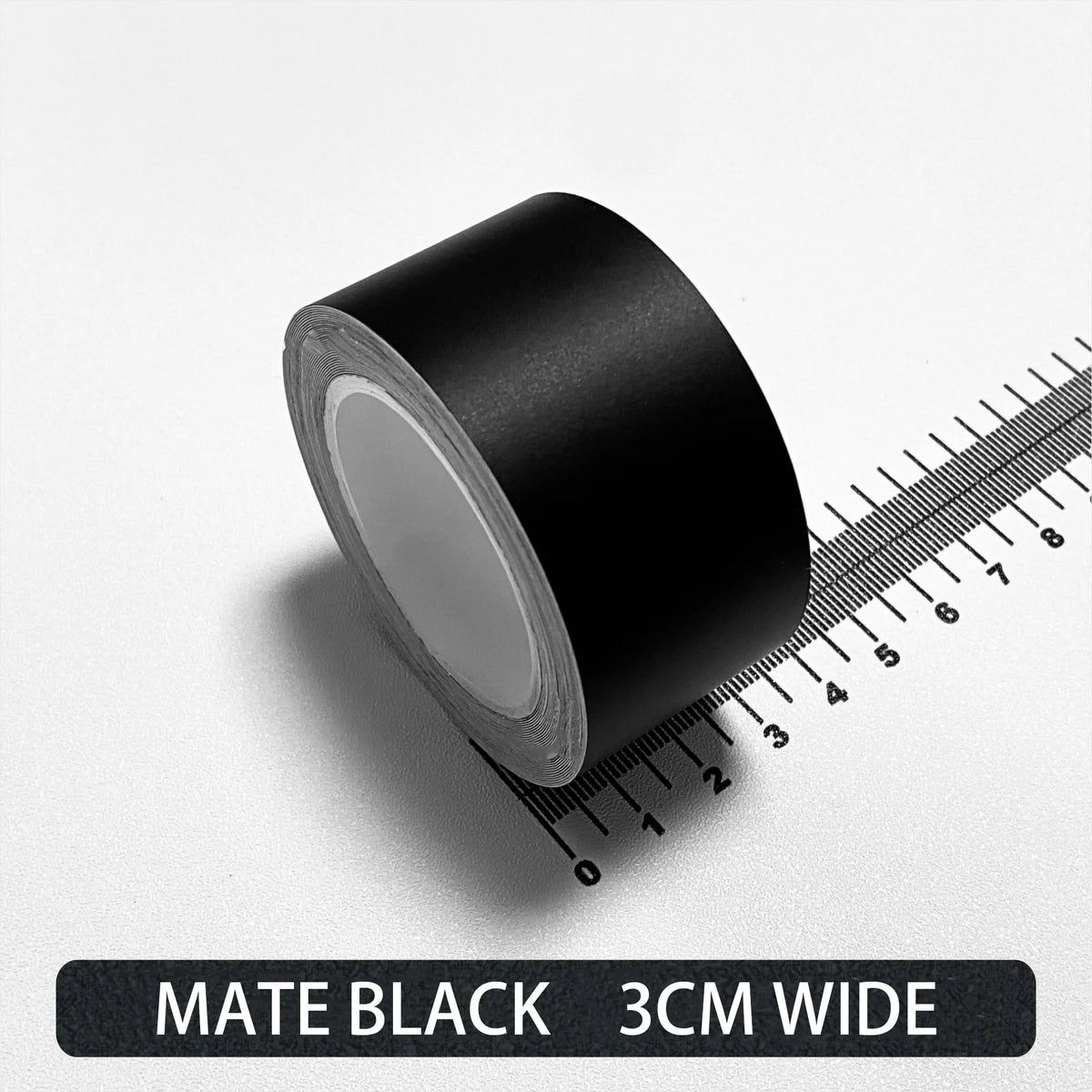 LOR MALE Carbon Fiber Automotive Adhesive Tape Roll Matte Black Protective Car Film Self-Adhesive Film 3D Vinyl Car Film Accessories