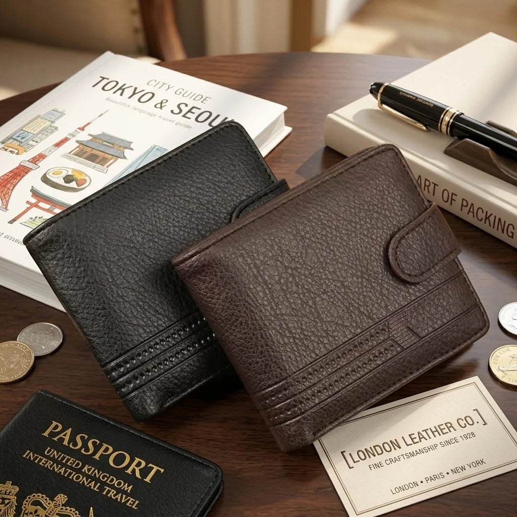 LOR MALE Leather Wallet Credit/Debit Card Slots Wallets Men Suitable for Daily Casual