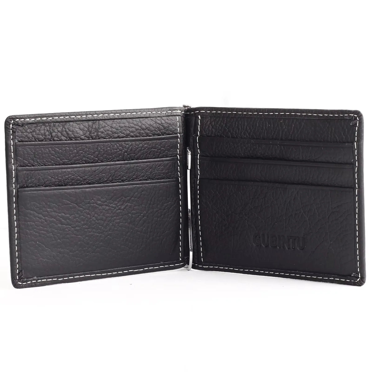 LOR MALE Name Engraving Men Wallets Money Clip Genuine Leather Zipper Male Coin