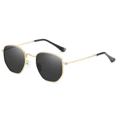 LOR MALE Polarized Hexagon Sunglasses for Men Women Fashion Vintage Driving Sun Glasses UV400 Protection Retro Classic Outdoor Eyewear