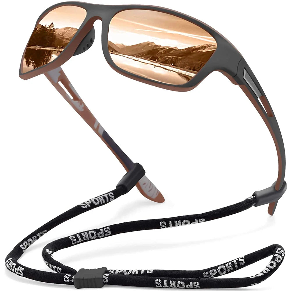 LOR MALE High Definition Polarized Sunglasses for Men Women Outdoor Sport Fishing Sun Glasses UV400 Protection Driving Eyeglasses