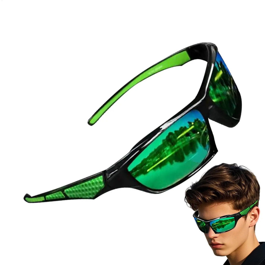 LOR MALE Polarized Sunglasses Men UV Protection Men's Sunglasses Polarized Comfortable Fashion Shades Outdoor Sport Eyewear for Driving