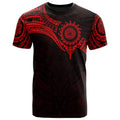 American Samoa Tribal Blue Rugby Jersey - Back