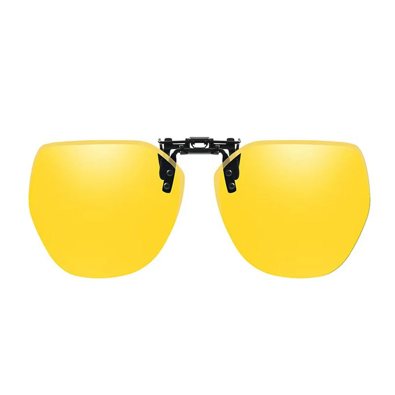 LOR MALE Polarized Clip On Sunglasses Men Women Photochromic Car Driver Goggles Night Vision Glasses Anti Glare Vintage Square Glasses