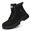 LOR MALE Indestructible Work Boots Construction Safety Shoes Steel Toe Lightweight Shoes for Men Women Anti-smash Steel Toe Sneakers