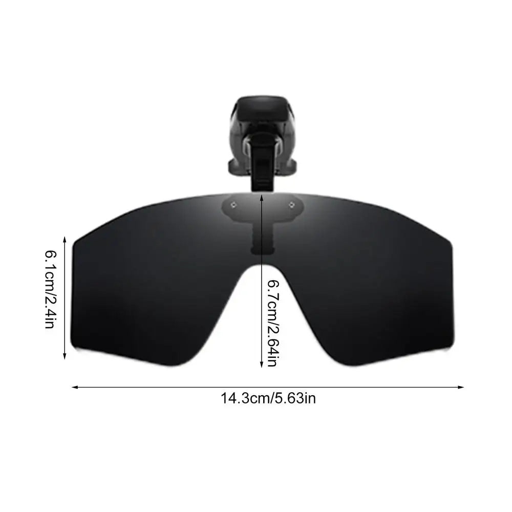 LOR MALE Polarized Clip On Sunglasses Vision Polarized Hat Visors Clips Hat Clip 2